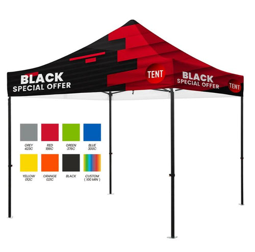 Premium Aluminum (Black)10' Tent Kit (Dye-Sublimation) 17