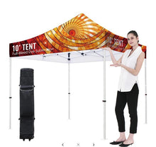 Load image into Gallery viewer, Premium Aluminum 10&#39; Tent Kit (Full-Bleed Dye Sublimation) 17&quot; Valance